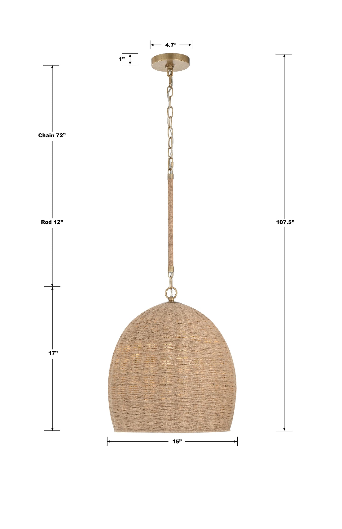 The Jace Semi Flush Mount