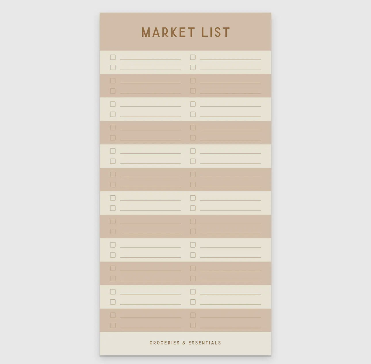 Market List Notepad