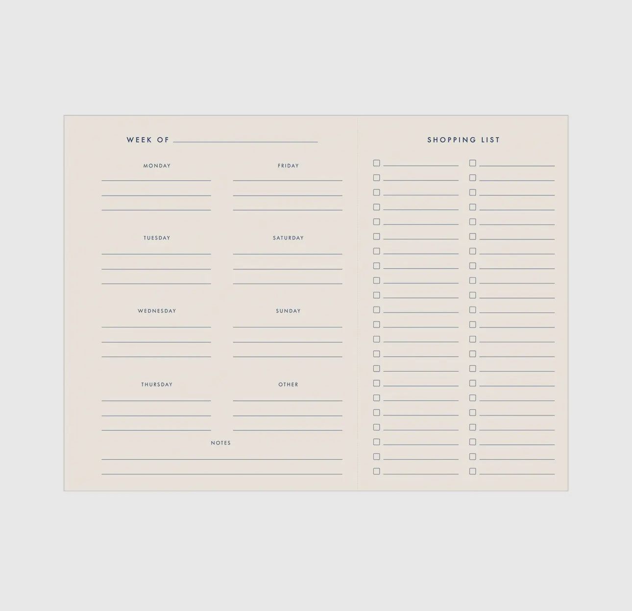 Grid Meal Planner