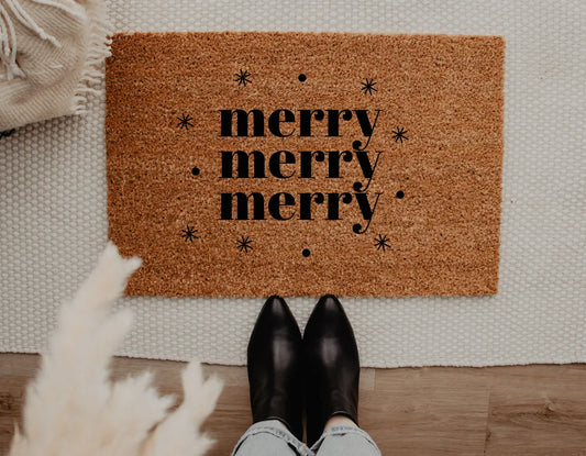"Merry Merry Merry" Doormat