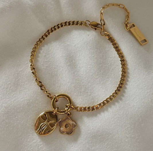 Bow & Flower Bracelet
