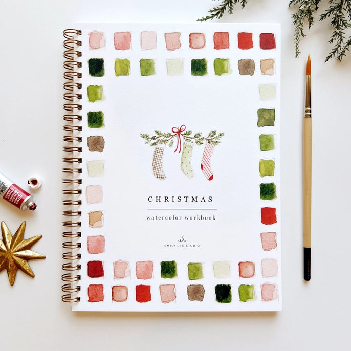 Christmas Watercolour Workbook